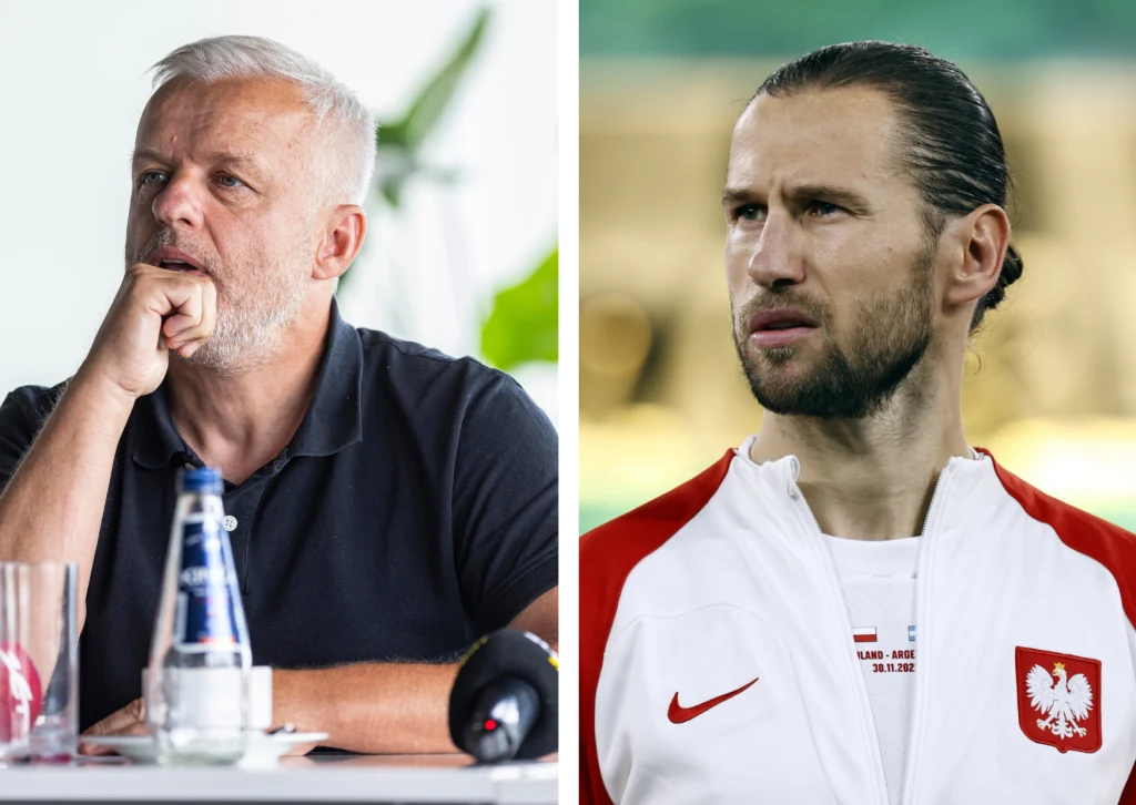 Jacek Jaroszewski i Grzegorz Krychowiak Jacek Jaroszewski i Grzegorz Krychowiak