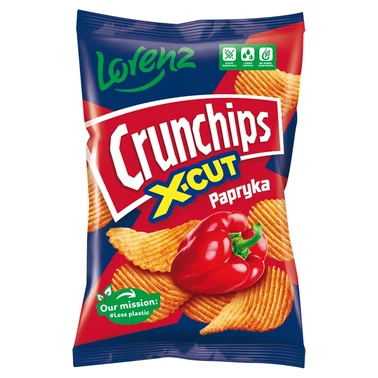 Crunchips X-Cut Chipsy ziemniaczane o smaku papryka 140 g - 0