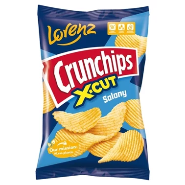 Crunchips X-Cut Chipsy ziemniaczane solony 140 g - 0