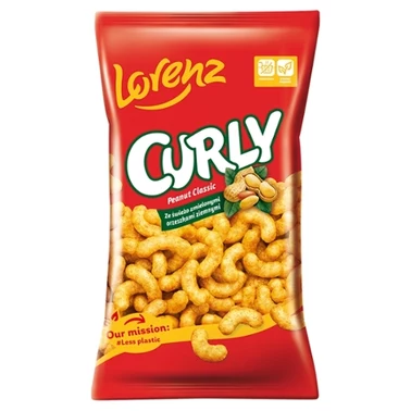 Curly Chrupki kukurydziane ze świeżo zmielonymi orzeszkami ziemnymi 120 g - 0