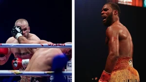 Łukasz Różański (z lewej), obok Badou Jack