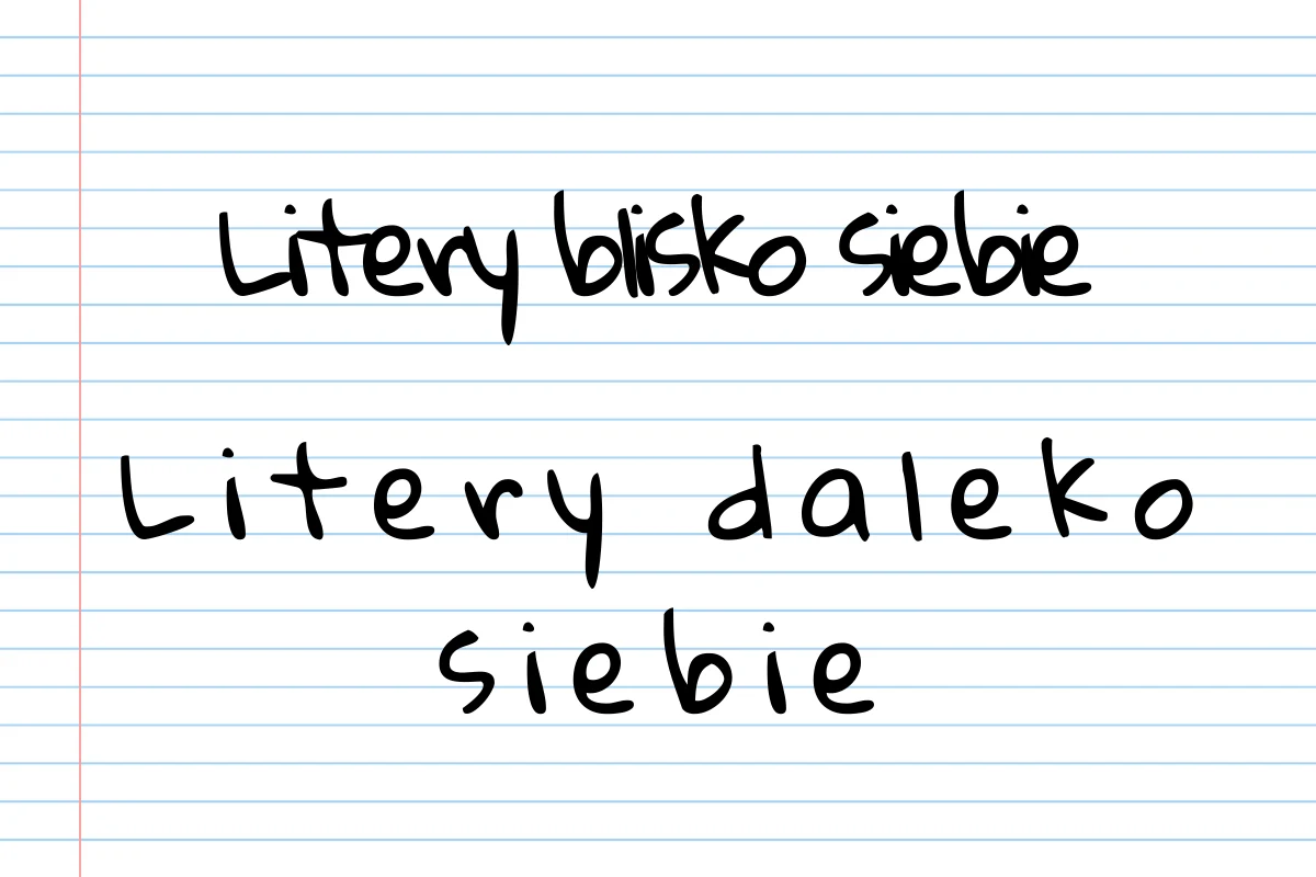 Odległości między literami