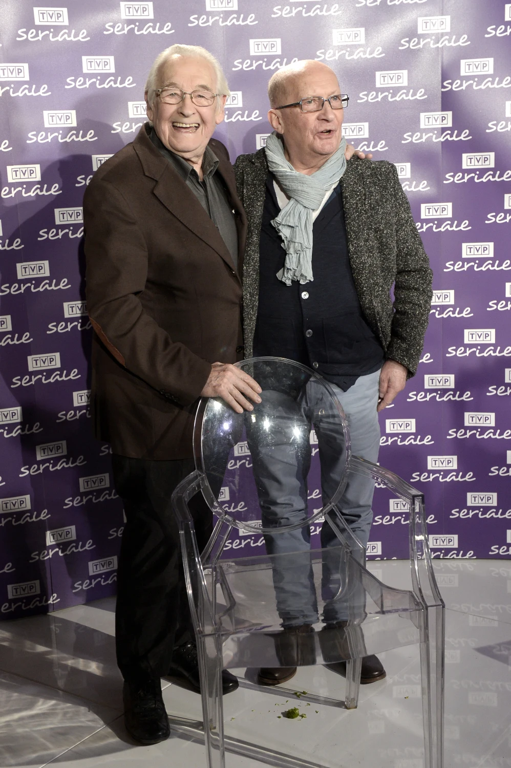 Wojciech Pszoniak z Andrzejem Wajdą