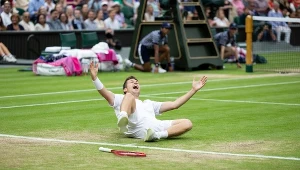 Neal Skupski i jego szalona radość po zwycięskim finale na Wimbledonie