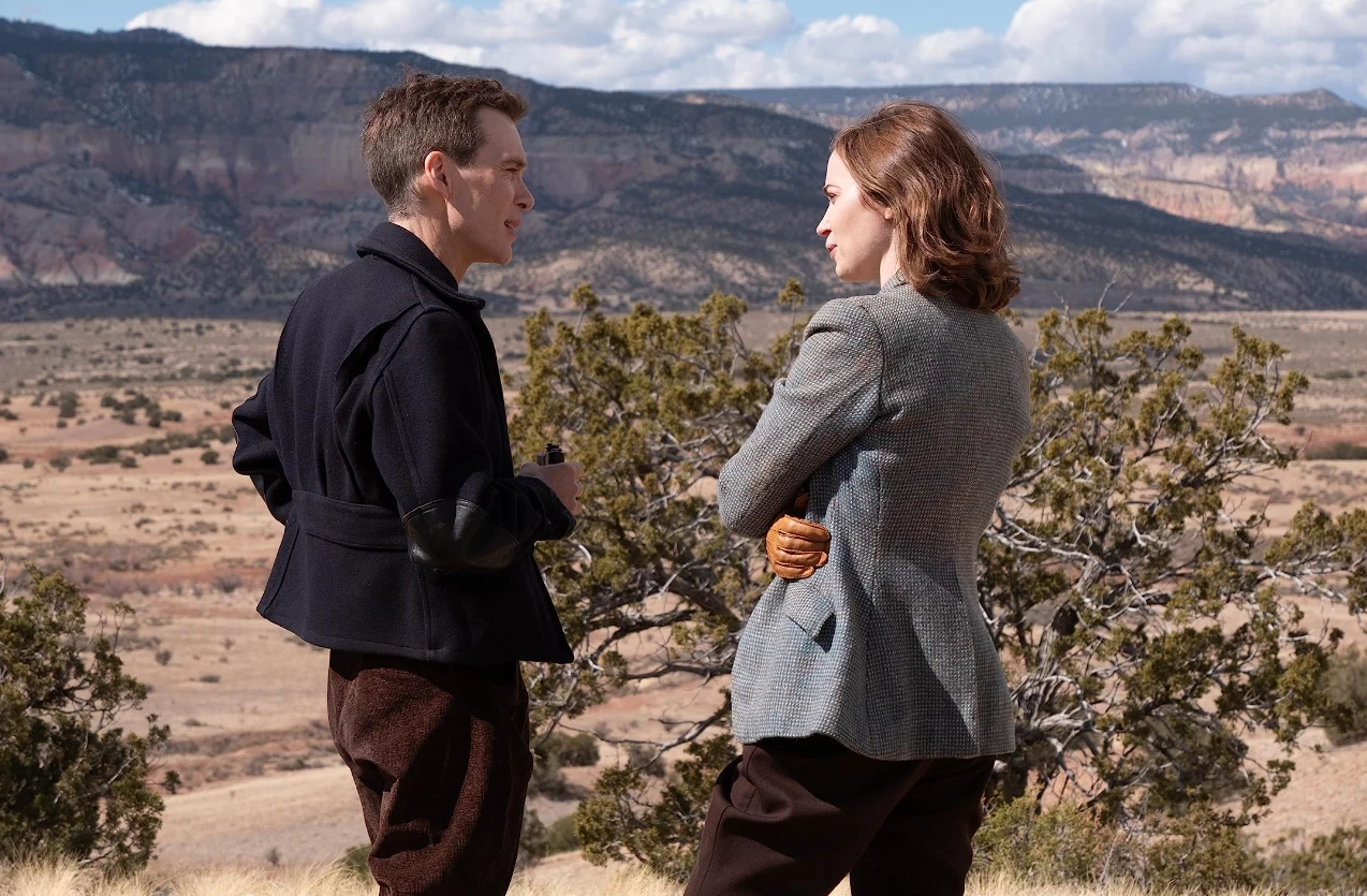 Cillian Murphy i Emily Blunt w filmie "Oppenheimer"