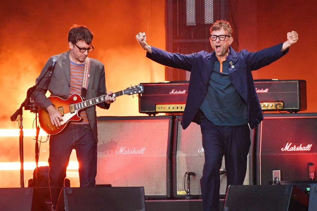 Graham Coxon i Damon Albarn (Blur) na stadionie Wembley - 8 lipca 2023 r.