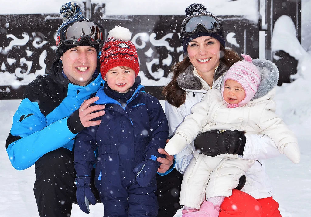 Kate, William i ich dzieci kochają jeździć na nartach