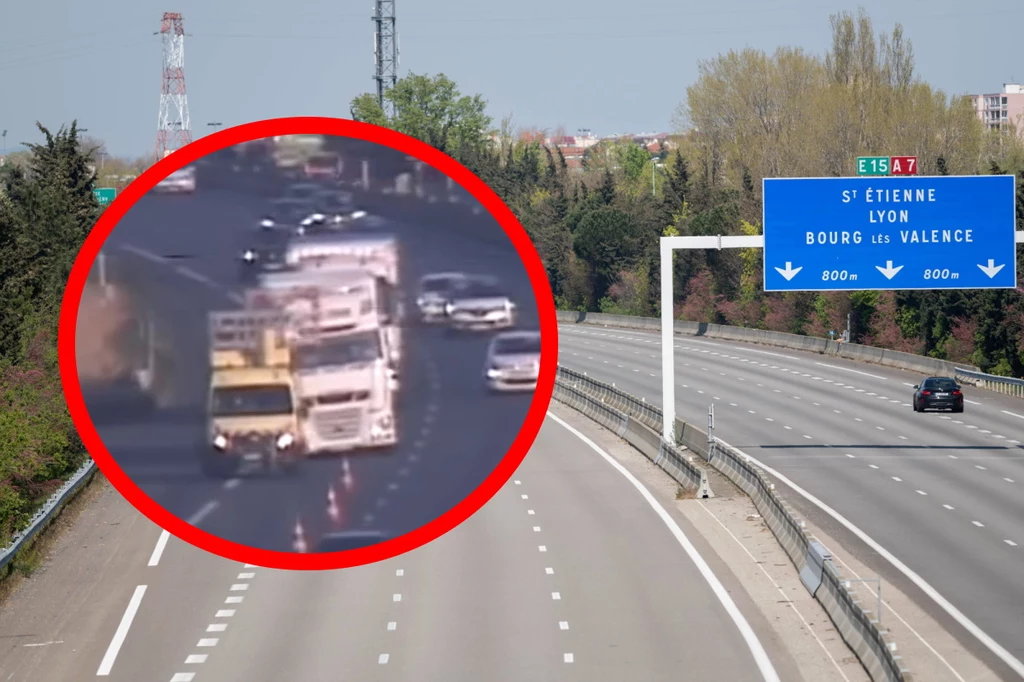 Nagranie z autostrady wygląda przerażająco