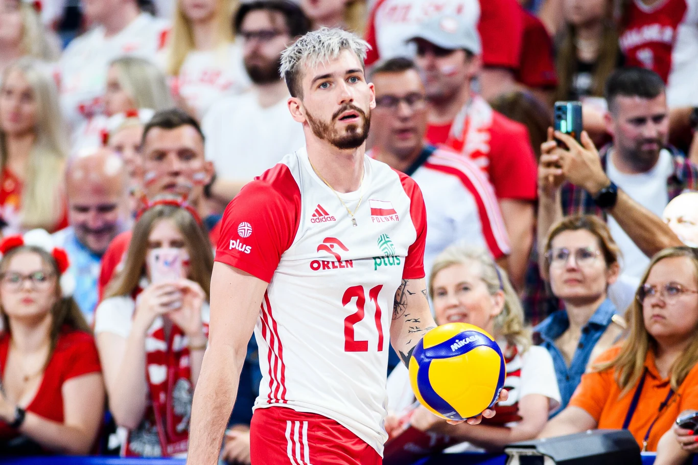 Tomasz Fornal w meczu Polska - Brazylia w Lidze Narodów