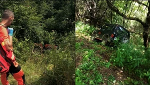 Ciągnik przygniótł kierującego