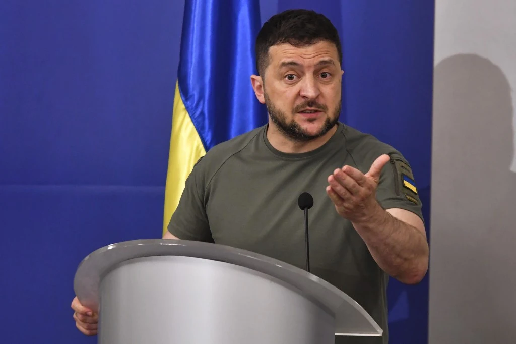 Prezydent Ukrainy Wołodymyr Zełenski Prezydent Ukrainy Wołodymyr Zełenski