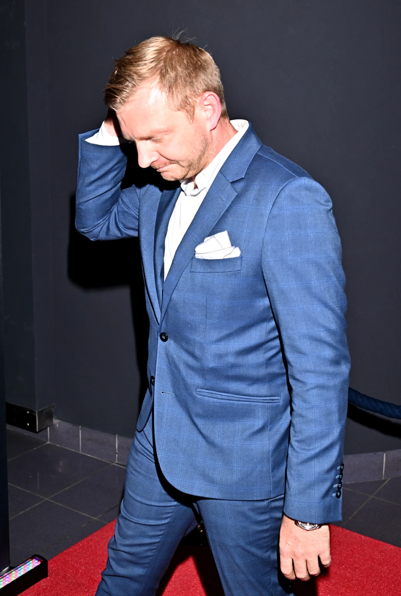 Rafał Zawierucha na premierze filmu "Oppenheimer" 