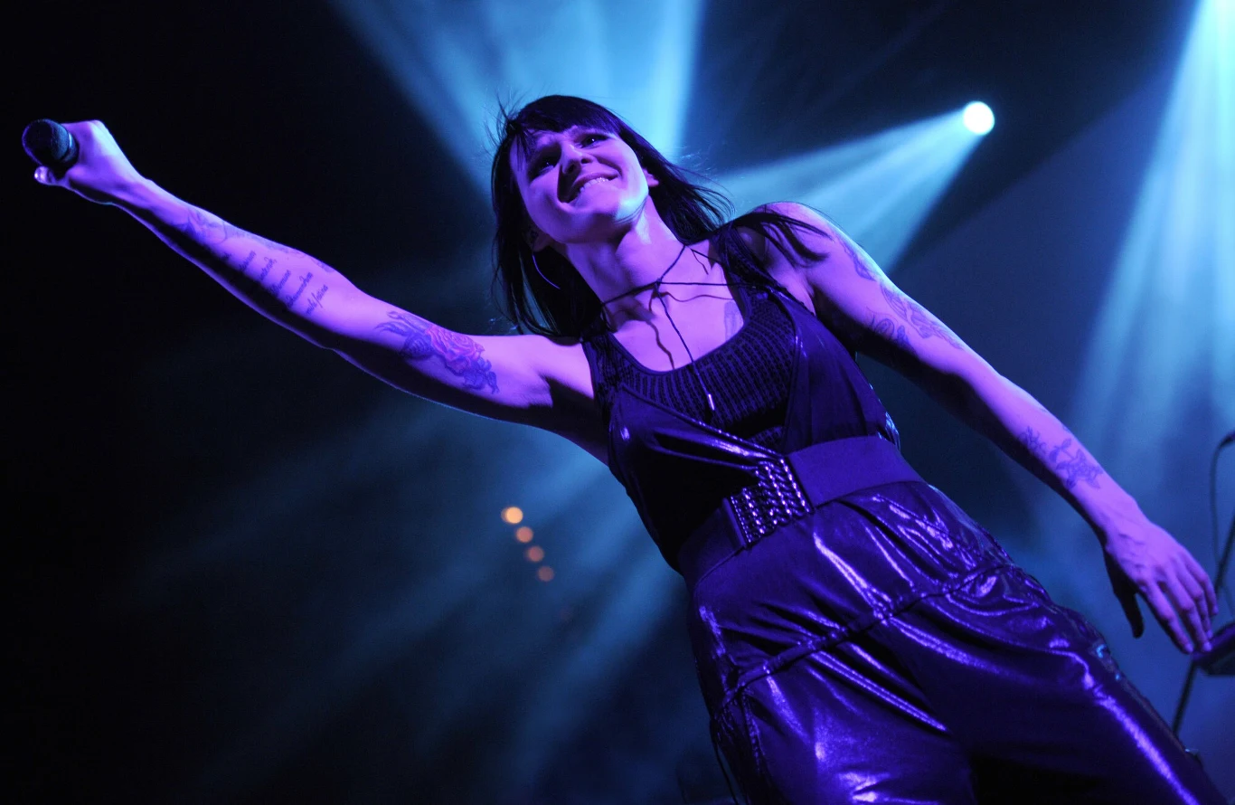 Agnieszka Chylińska podczas koncertu