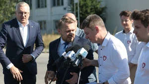 Jacek Ozdoba pojawił się na konferencji PO 