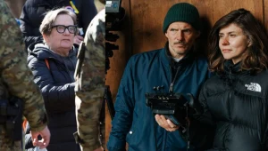 Agnieszka Holland (L) oraz Małgorzata Szumowska i Maciej Englert (P) powalczą o złotego Lwa w Wenecji