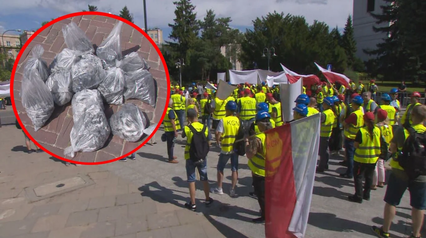 Protest Koksowni Częstochowa Nowa na ul. Wiejskiej Protest Koksowni Częstochowa Nowa na ul. Wiejskiej