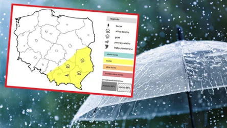 W środę czekają nas ulewne deszcze. IMGW wydał w związku z tym alerty pierwszego i drugiego stopnia