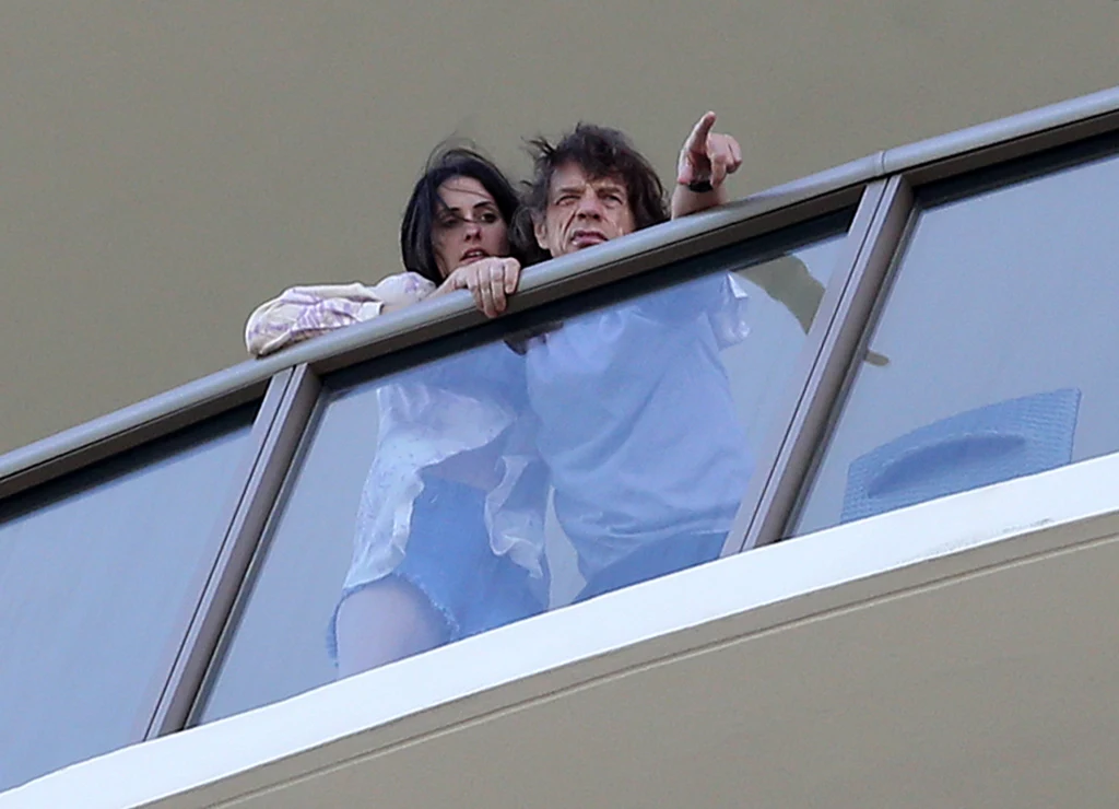 Mick Jagger i Melanie Hamrick w 2019 roku