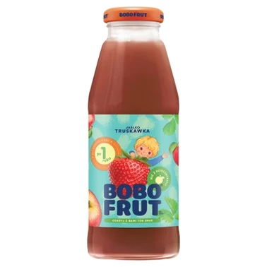 Bobo Frut Nektar owocowy jabłko truskawka po 1 roku 300 ml - 0