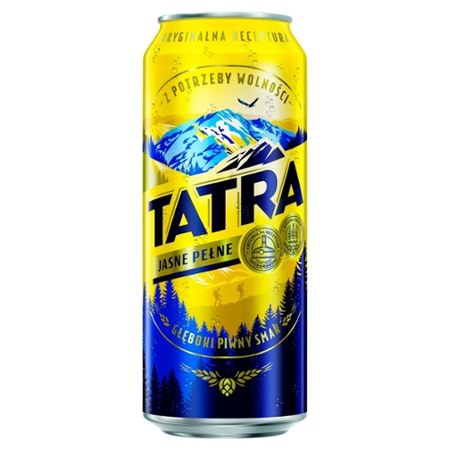 Tatra Piwo Jasne Pełne 500 Ml - 24% TANIEJ! - Promocja Kaufland - Ding.pl