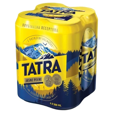 Tatra Piwo jasne pełne 4 x 500 ml - 0