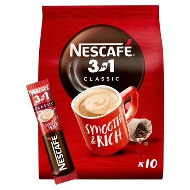 Nescafé 3in1 Classic Rozpuszczalny napój kawowy 165 g (10 x 16,5 g) - 0