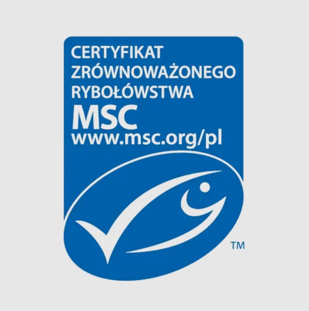 Logo MSC Poland.  Certyfikat jest także nadawany za granicą, a MSC to organizacja międzynarodowa.