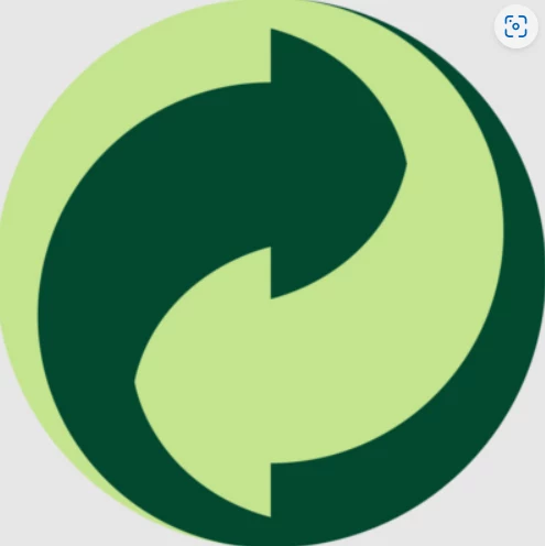 Znak "Zielony Punkt" może pojawić się w wersji kolorowej, ale także czarno-białej.