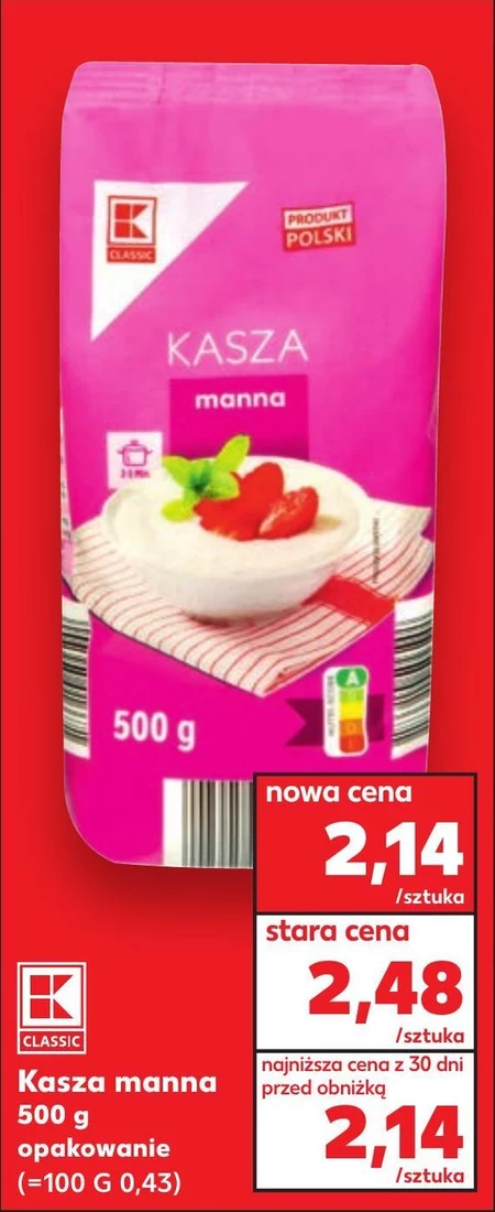Kasza manna Kaufland