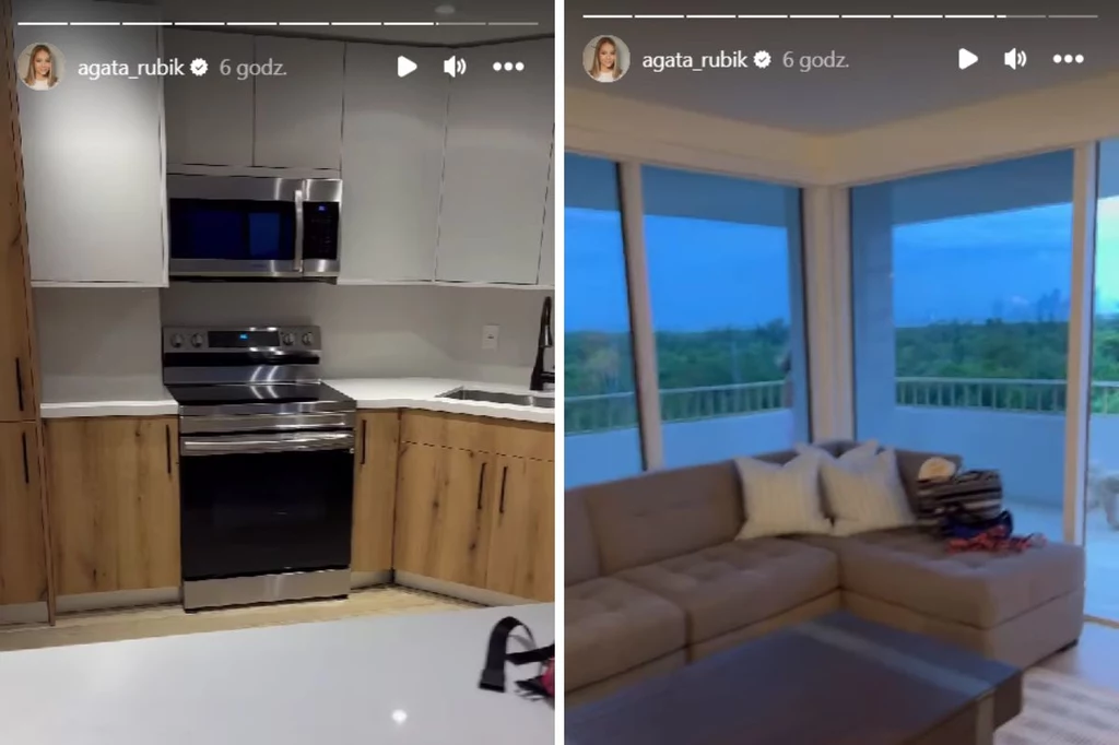 Agata i Piotr Rubikowie pokazali mieszkanie w Stanach (fot.screenshot/Instagram/Agata Rubik)