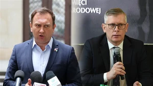 Na zdjęciu: Tomasz Trela (fot.. Piotr Molecki) i Sławomir Cenckiewicz (fot. Zbyszek Kaczmarek/REPORTER)