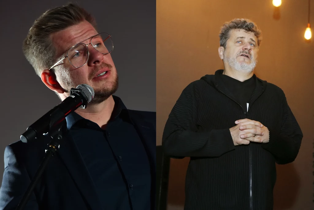 Filip Chajzer (L) i Janusz Palikot