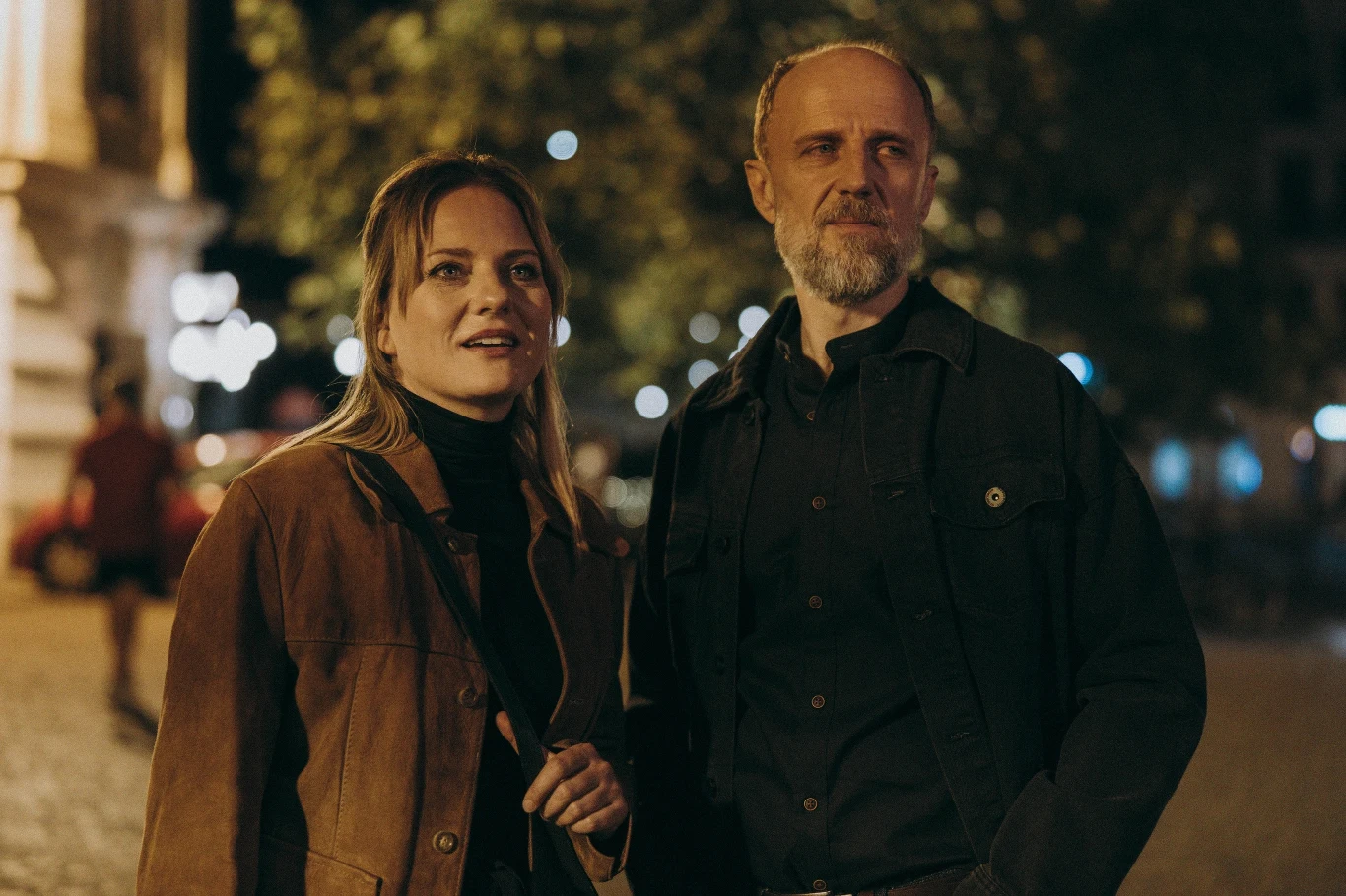 Agnieszka Dulęba-Kasza i Łukasz Simlat w filmie "Sezony"
