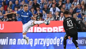 Lech miał wielką okazję, by rozgromić Żalgiris Kowno. Wygrał pierwszą połowę 3:0, drugą przegrał 0:1. W akcji Barry Douglas