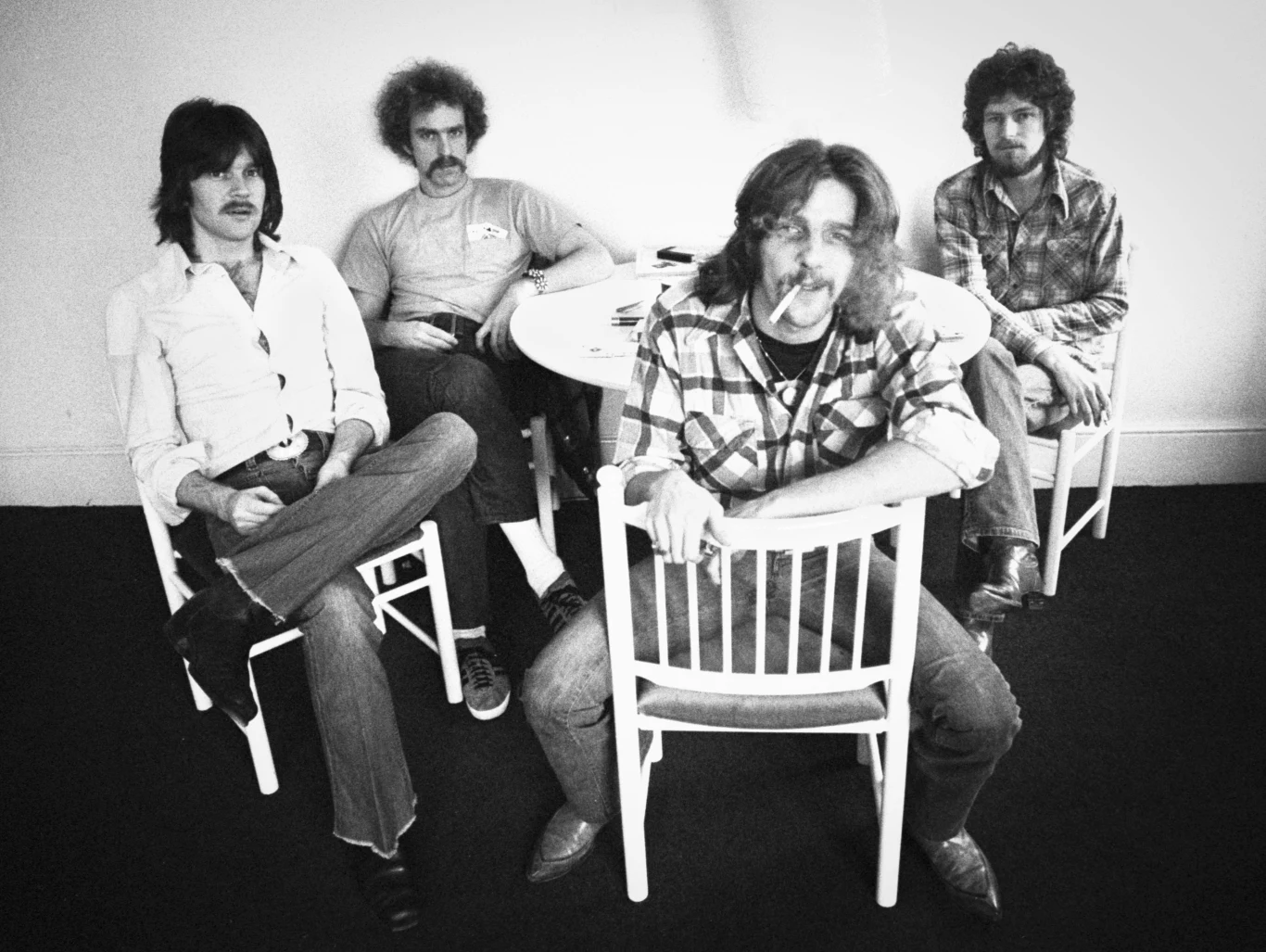 The Eagles w 1973 r. - od lewej: Randy Meisner, Bernie Leadon, Glenn Frey i Don Henley The Eagles w 1973 r. - od lewej: Randy Meisner, Bernie Leadon, Glenn Frey i Don Henley