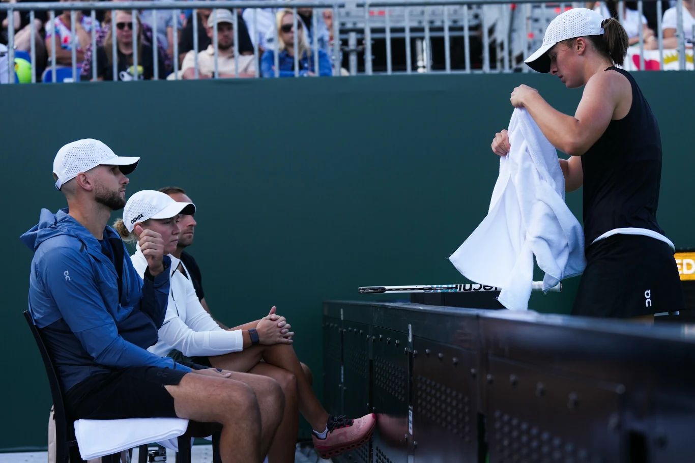 Iga Świątek ze swoim teamem Iga Świątek ze swoim teamem