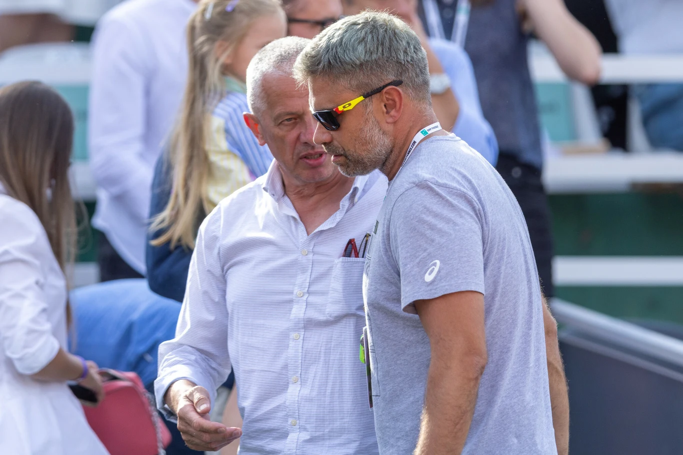 Tomasz Świątek (ojciec Igi) i Tomasz Wiktorowski