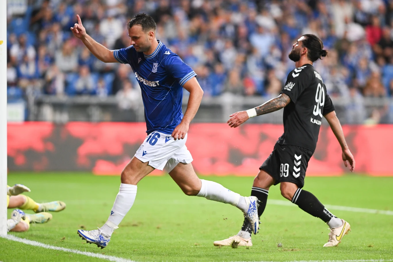 Lech Poznań - Żalgiris Kowno. Gol Antonio Milicia na 2:0