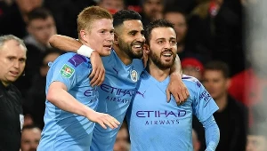 Kevin De Bruyne, Riyad Mahrez i Bernardo Silva