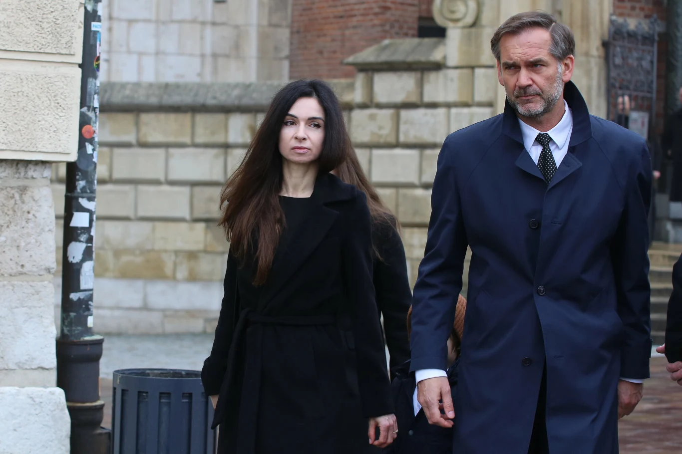 Marta Kaczyńska i Piotr Zieliński podczas oficjalnej wizyty na Wawelu