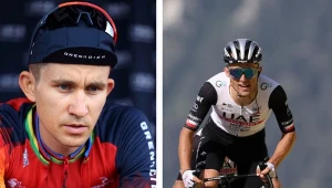 Michał Kwiatkowski (z lewej) i Rafał Majka, fot. Jean Catuffe / Contributor