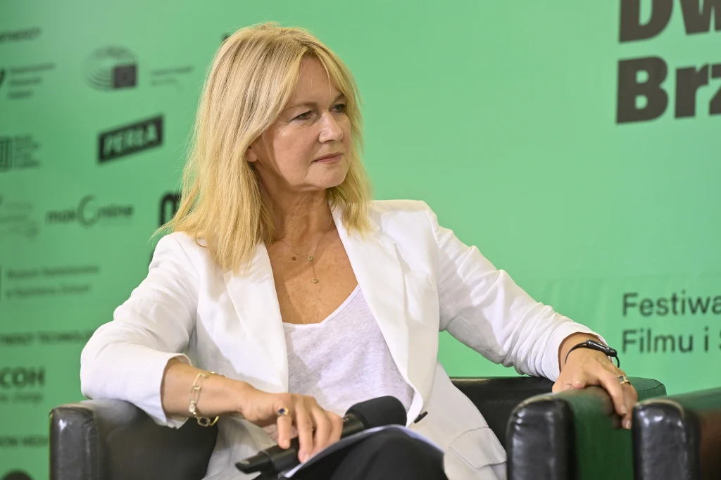 Grażyna Torbicka na otwarciu Festiwalu "Dwa Brzegi" w Kazimierzu Dolnym