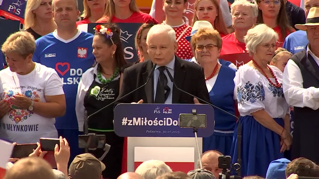 Jarosław Kaczyński w Połajewie Jarosław Kaczyński w Połajewie