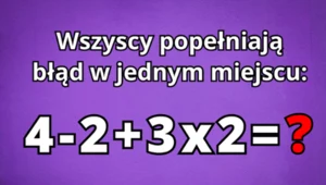 Tylko nieliczni podają poprawny wynik. Zagadka matematyczna podzieliła internautów 