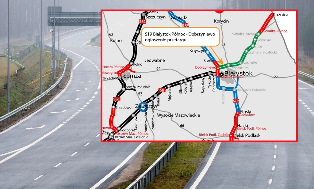 GDDKiA ogłosiła przetarg na realizację kolejnego odcinka S19.