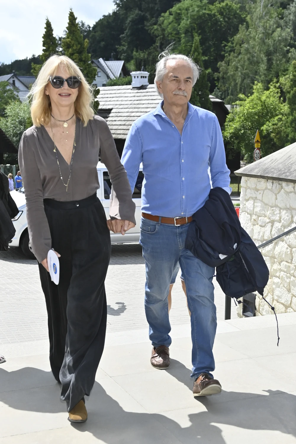 Grażyna Torbicka z mężem na festiwalu BNP Paribas Dwa Brzegi Grażyna Torbicka z mężem na festiwalu BNP Paribas Dwa Brzegi