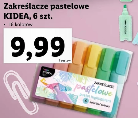 Zestaw zakreślaczy Kidea