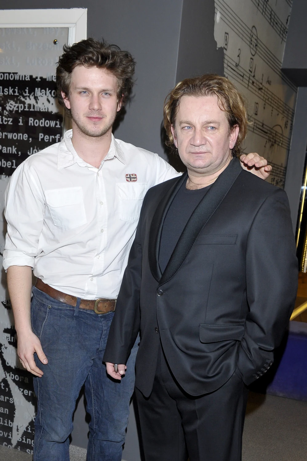 Antoni Królikowski z ojcem Pawłem w 2013 roku