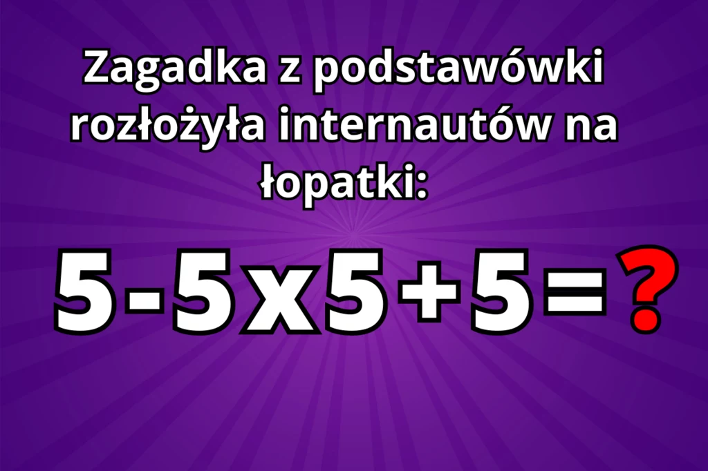 Czy uda ci się znaleźć poprawną odpowiedź na to zadanie matematyczne? Większość dorosłych podaje błędny wynik