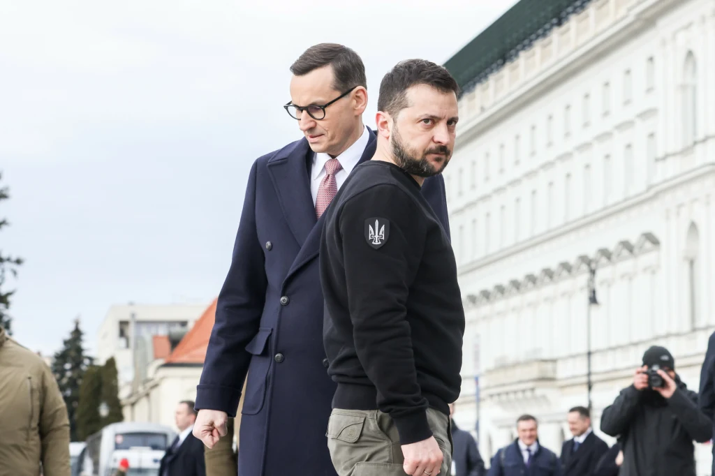 Mateusz Morawiecki i Wołodymyr Zełenski, Warszawa, kwiecień 2023 Mateusz Morawiecki i Wołodymyr Zełenski, Warszawa, kwiecień 2023